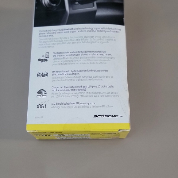 Scosche Bluetooth Power Delivery FM Transmitter - Black - Open Box - Picture 3 of 11